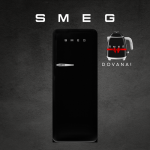 &Scaron;aldytuvas SMEG FAB28RDBLM6 (matinis) + DOVANA - Užsakomoji prekė