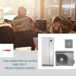 Nibe Oras-vanduo &scaron;ilumos siurblys NIBE Split HBS20+AMS20+VVM225 - 10 kw