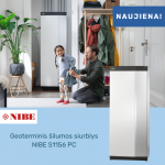 Nibe Geoterminis &scaron;ilumos siurblys gruntas vanduo NIBE S1156 PC - 8 kw