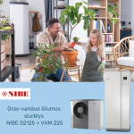 Oras-vanduo &scaron;ilumos siurblys NIBE S2125+VVM225 (8 kw)