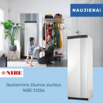 Nibe Geoterminis &scaron;ilumos siurblys gruntas vanduo NIBE S1256 - 13 kw