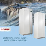 Geoterminis gruntas vanduo &scaron;ilumos siurblys NIBE F1155PC + VPB300R 6kw