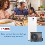 Nibe Oras-vanduo &scaron;ilumos siurblys NIBE Split BA-SVM(E) + AMS20 - 10 kw