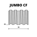 OMER JUMBO CF/25 - Banguotos vinys (25 mm) 1250 vnt