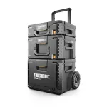 TOUGHBUILT STACKTECH - 3 dalių įrankių dėžių rinkinys su ratukais