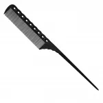 Y.S.Park Thick, Heat-Resistant Plastic Comb With Handle Carbon Black