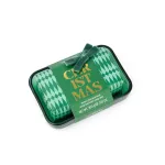 The Somerset Toiletry Company Holiday Geo Soap + Glass Soap Dish Nordic Pine