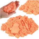 Kinetinis smėlis 1 kg mai&scaron;elyje oranžinis