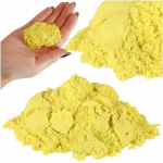Kinetinis smėlis 1 kg mai&scaron;elyje geltonos spalvos