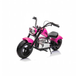 Vaiki&scaron;kas Elektrinis Motociklas Chopper Warrior, Rožinis