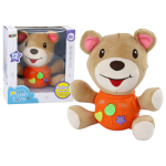 Interaktyvus me&scaron;kiukas &bdquo;Teddy Bear&ldquo;, oranžinis, 23 cm