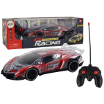 RC valdomas sportinis "Racing" automobilis, 1:16, raudonas