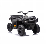 Vaiki&scaron;kas Elektrinis Keturratis WOLF ATV 4x4 ATV, Juodas