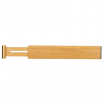 Stalčių organizatorius reguliuojamas bambuko separatorius 43x6x1,5cm 1 vnt.