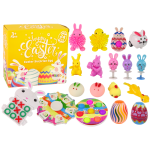 Velykų &bdquo;Fidget&ldquo; žaislai &ndash; &bdquo;Squishy&ldquo; antistresinių žaislų rinkinys, 18 elementų