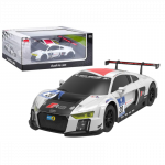 RC valdomas Automobilis 1:24 &bdquo;AUDI R8 LMS&ldquo;, baltos ir juodos spalvos