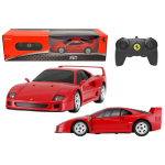 RC valdomas sportinis automobilis 1:24, &bdquo;Ferrari F40&ldquo;, raudonas