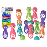 Boulingo rinkinys &bdquo;Smiley Balls&ldquo;, spalvoti, 10 vnt.