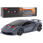 RC valdomas sportinis automobilis &bdquo;Lamborghini Sesto Elemento&ldquo;, pilkos spalvos, 1:24