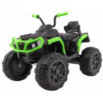 Vaiki&scaron;kas Elektrinis Keturratis Quad ATV, Juodas/žalias