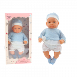 &bdquo;Baby Doll&ldquo; 46 cm lėlė mėlyna su kepurėlė, čiulptuku ir kojinėmis
