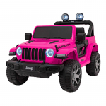 Vaiki&scaron;kas Elektromobilis Jeep Wrangler Rubicon, Rožinis