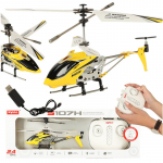 RC valdomas sraigtasparnis SYMA S107H 2.4GHz RTF geltonas