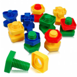 montessori statybiniai varžtai 30 elementų