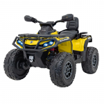 Vaiki&scaron;kas Elektrinis Keturratis Can Am Outlander ATV su nuotolinio valdymo pultu, Geltonas