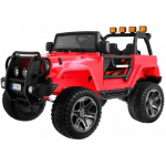 Vaiki&scaron;kas Elektromobilis Jeep Monster 4 x 4, Raudonas