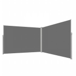 LUARO &scaron;oninės terasos kampinė markizė 180 x 620 cm pilka