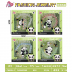 Panda papuo&scaron;alų rinkinys Mėlyna apyrankė