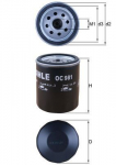 Alyvos filtras MAHLE OC981