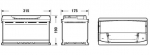 EXIDE EA900 Starterio akumuliatorius