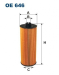 FILTRON OE 646 Alyvos filtras