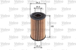 VALEO 586533 Alyvos filtras