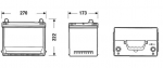 EXIDE EA754 Starterio akumuliatorius