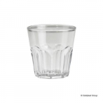 Stikliukas, skaidrūs, SAN plastikas, 40 ml,  D 4,5 cm, H 5,5 cm, 6 vnt
