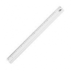 Liniuotė Forpus plastikinė skaidri 40 cm.