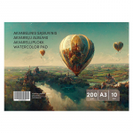 Sąsiuvinis akvarelei , A3, 10 lapų, 200 g/m&sup2;