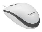 Logitech M100 - Optical mouse - white