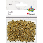 Dekoracija karoliukai auksiniai 40g 5mm TITANUM