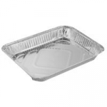 Vienkartinis indas, GN 1/2, aliuminis, 2,4 l, 32,5 x 26,2 x H 4,8 cm, 10 vnt