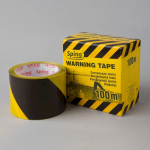 Aptveriamoji juosta, PE, 70mm x 100m, geltona/juoda