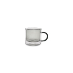 Puodelis Liv Grey, borosilikatinis stiklas, 270 ml, D 8,5 cm, H 7,8 cm, 2 vnt.