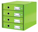 Dokumentų spintelė Leitz Click & Store WOW,  4 stalčiai, žalia, 6049-00-54