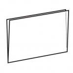 Kainų etikečių vokelis horizontalus DBE-L-PS 30x40 mm