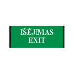 Informacinė lentelė "I&scaron;ėjimas" su užra&scaron;u, 62x150mm