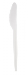 Vienkartiniai peiliai SUPERIOR,PS, balti, 17 cm, 50 vnt.
