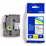 Juostelė BROTHER TZE-131, 12mmx8m, juodos raidės, skaidrus fonas